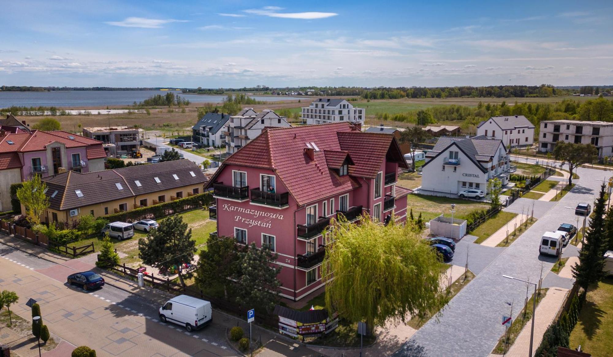 Willa Karmazynowa Przystan Międzywodzie Exteriör bild